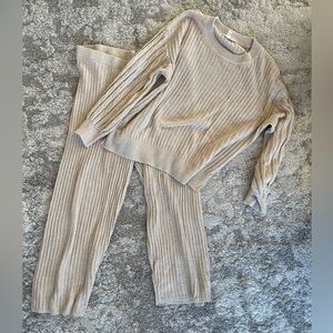 Tan Knit Sweater Set - never worn!
